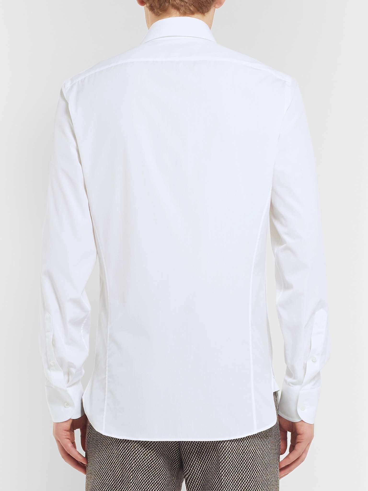 Slim-Fit Logo-Detailed Cotton Shirt - 5