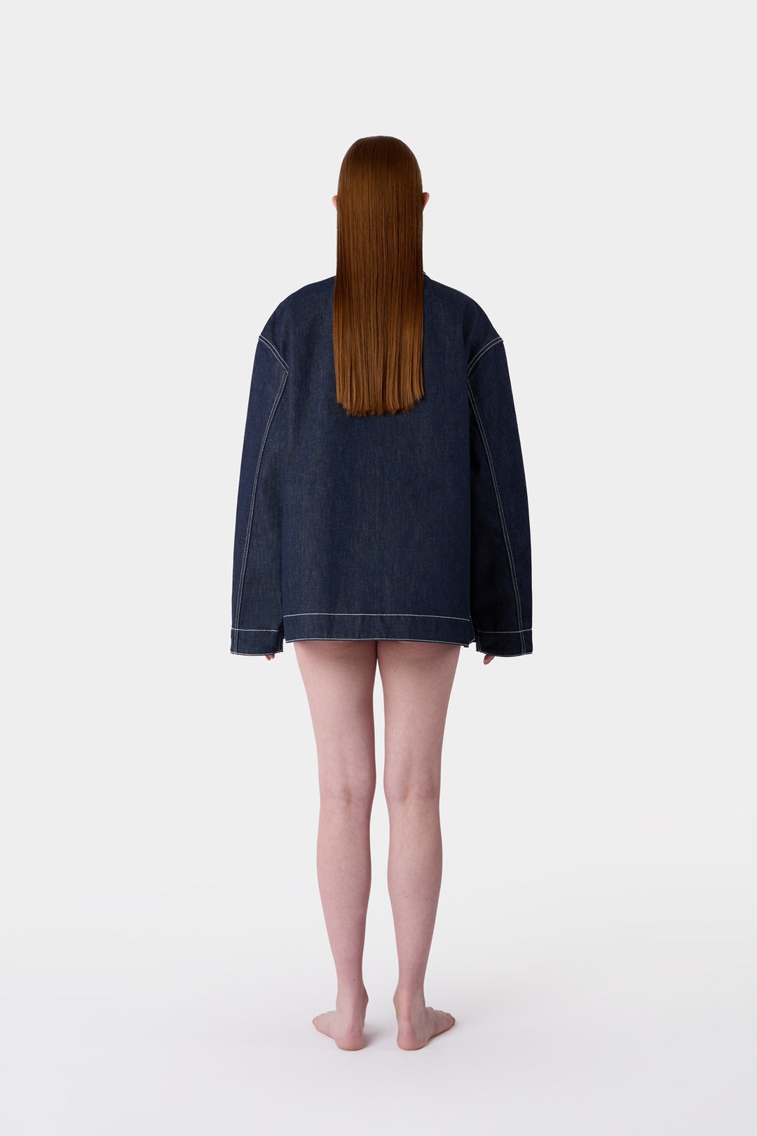 BELLIDENTRO REVERSIBLE JACKET / denim & blue stripes - 11