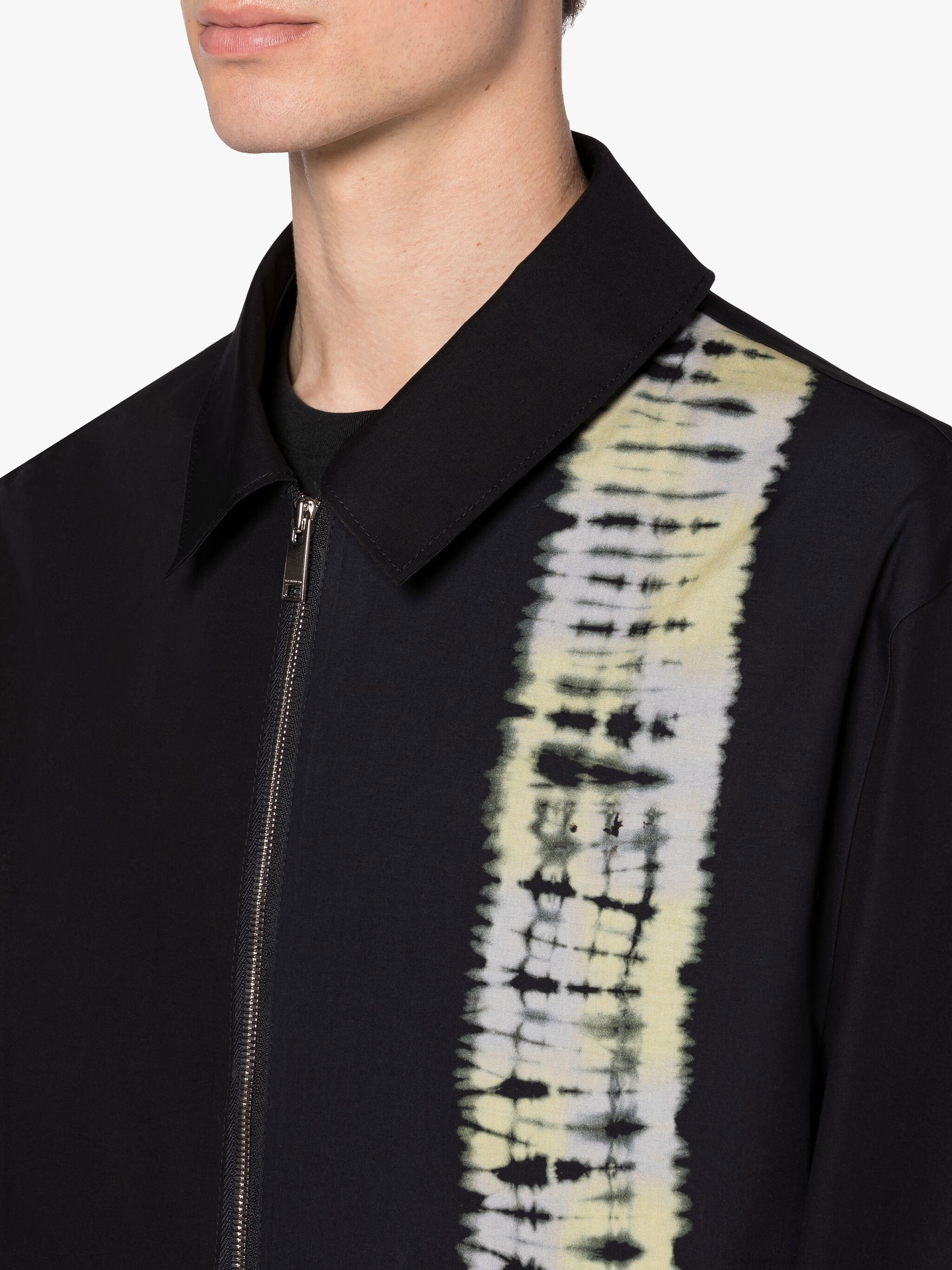 JOHN ELLIOTT BLACK SHIBORI DYE BONDED COTTON JACKET - 5
