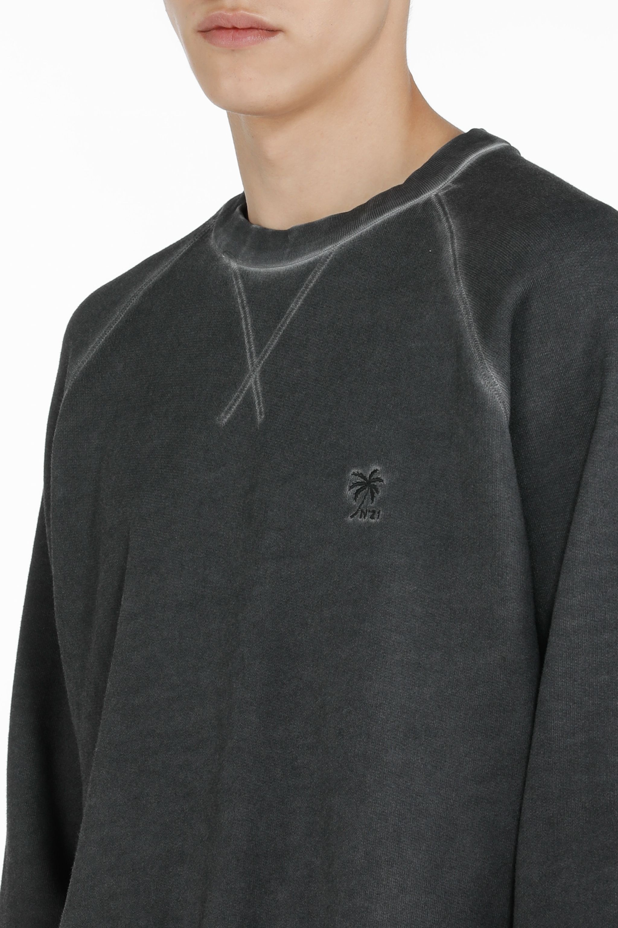 LOGO-EMBROIDERED COTTON SWEATSHIRT - 5