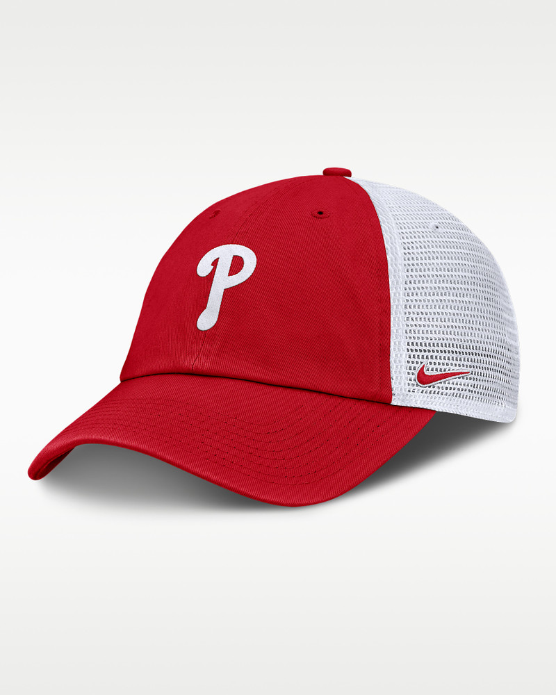 Philadelphia Phillies Club Men's Nike MLB Trucker Adjustable Hat 1