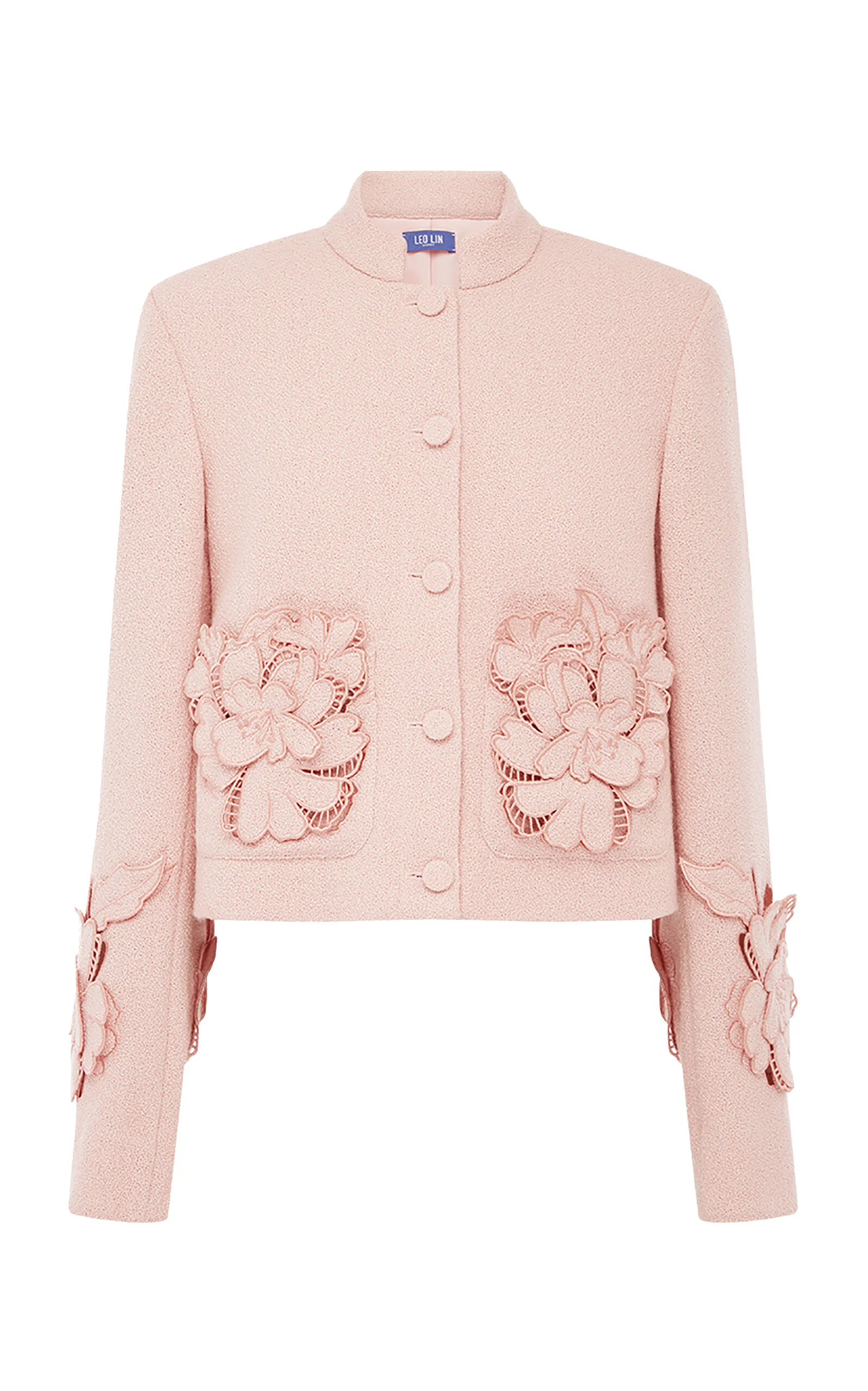 Blythe Applique Tweed Jacket pink - 1