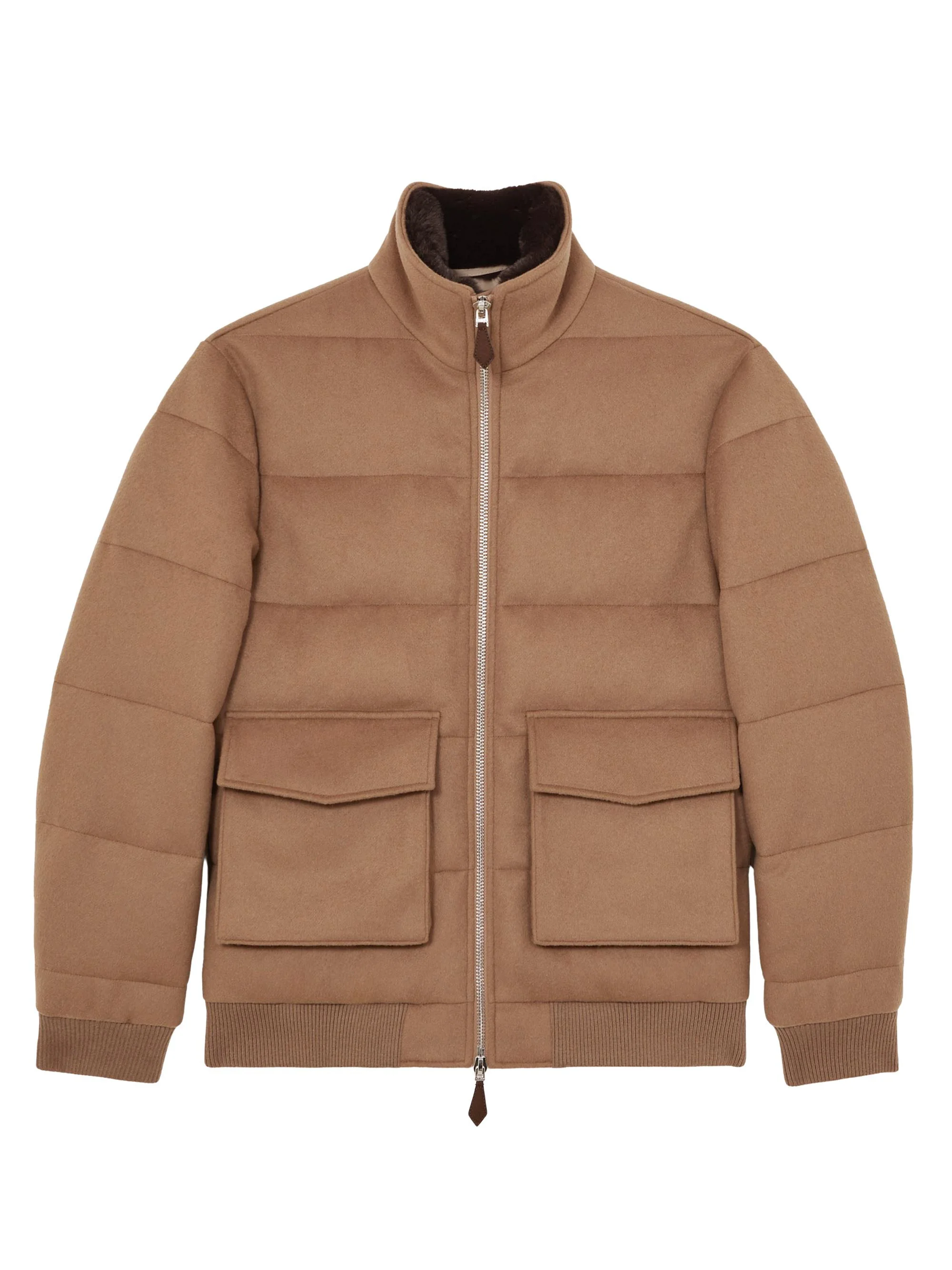 Men's Gerald Quilted Jacket - Light Brown - 1