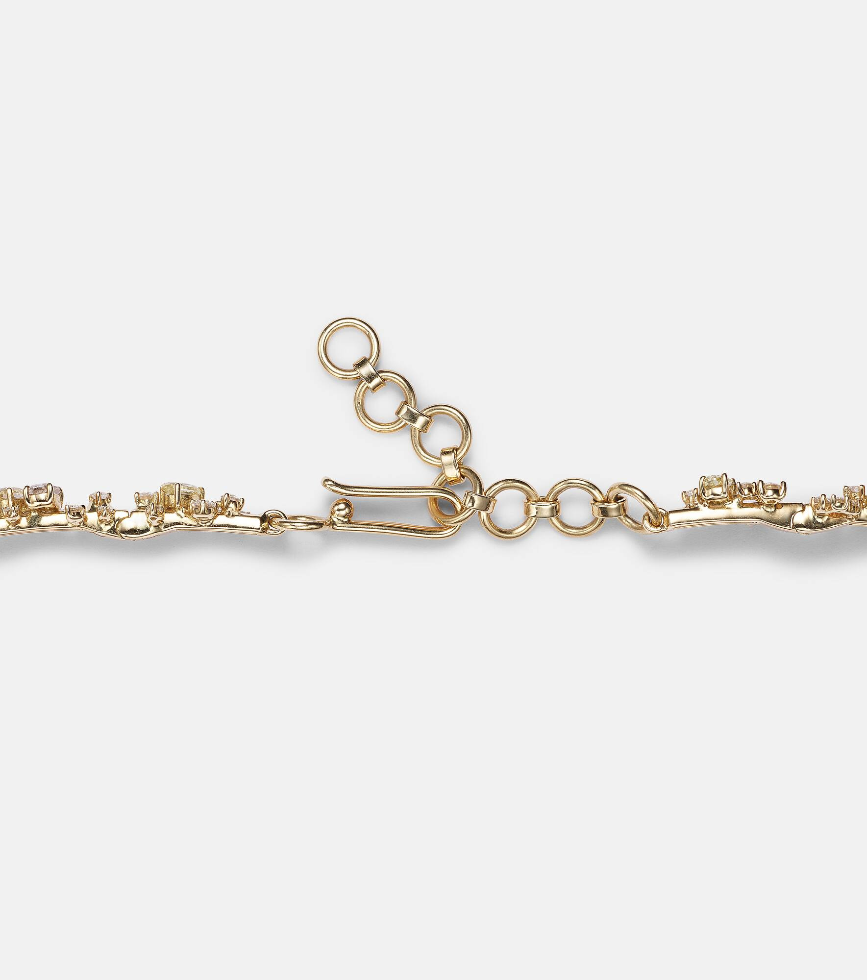 18kt gold choker with diamonds - 6