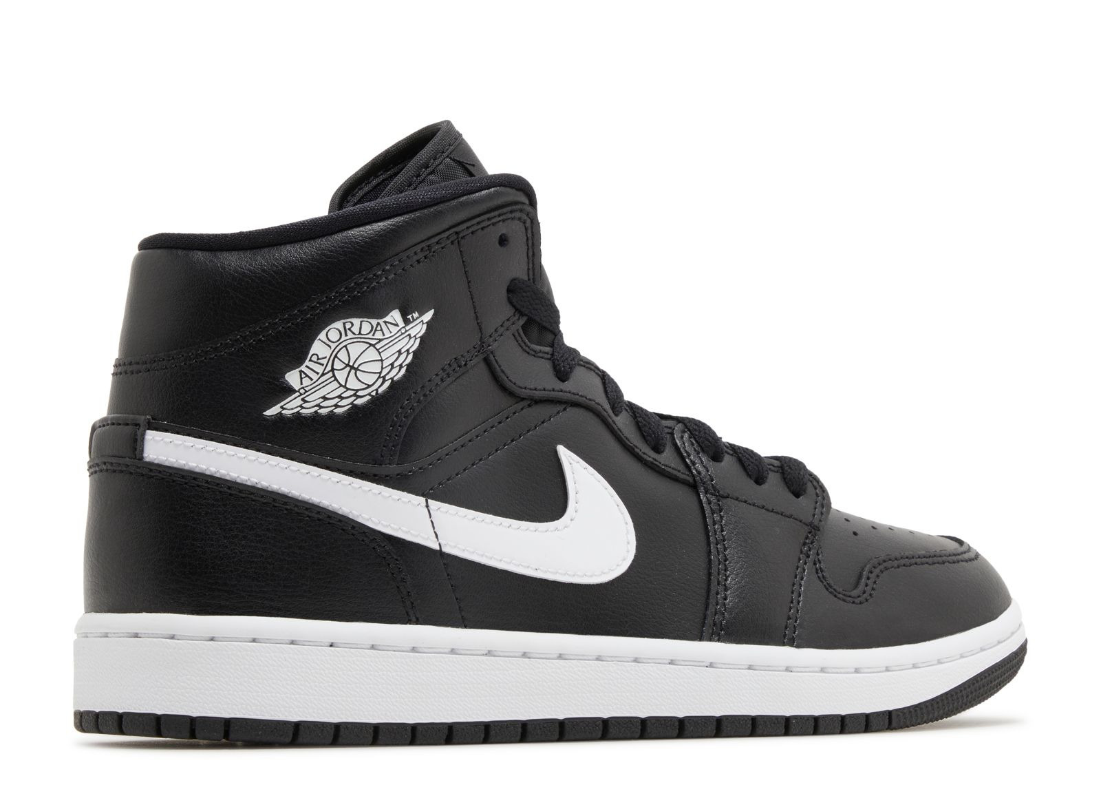 WMNS JORDAN 1 MID 'BLACK WHITE' - 3