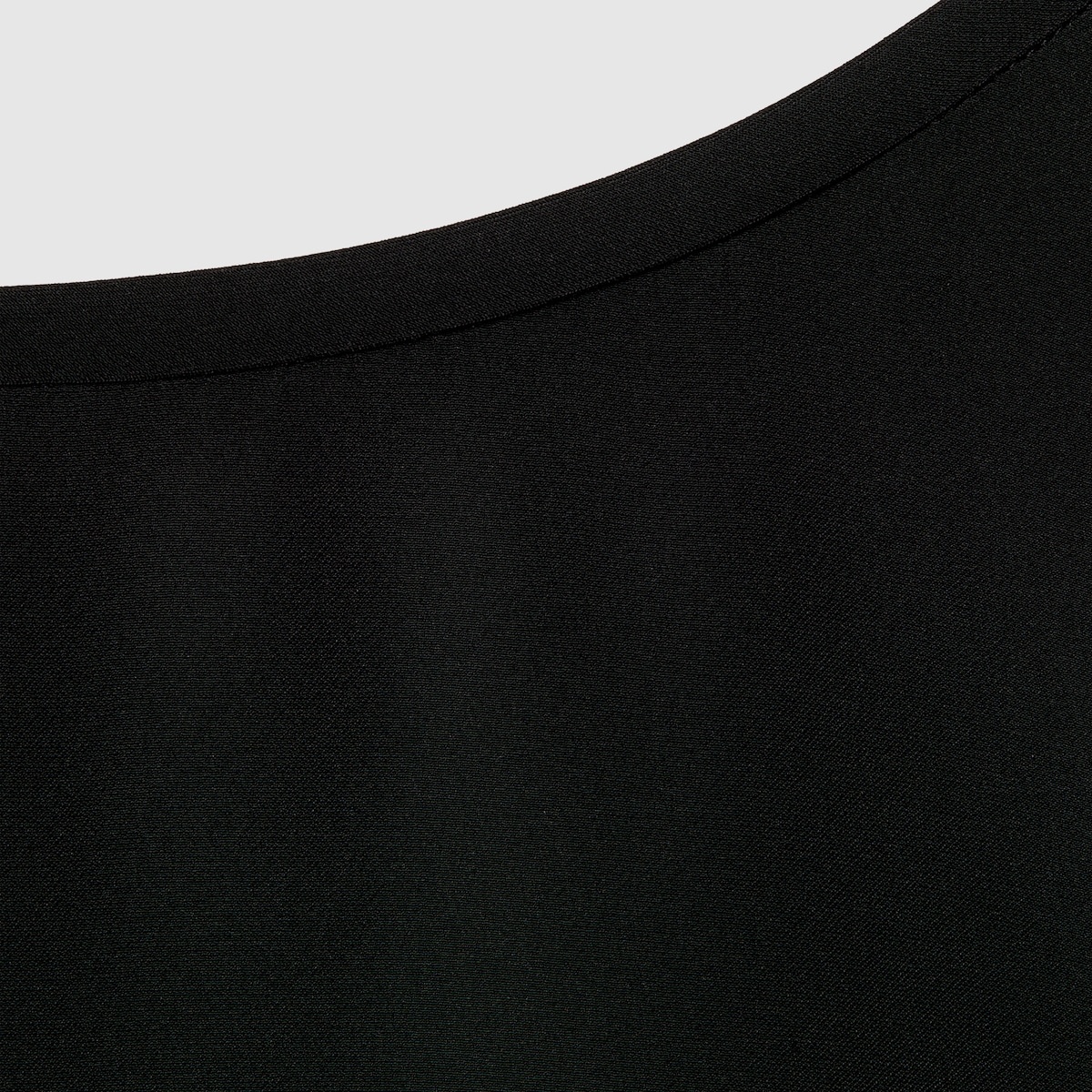 Silk cady mid-length dress - 7