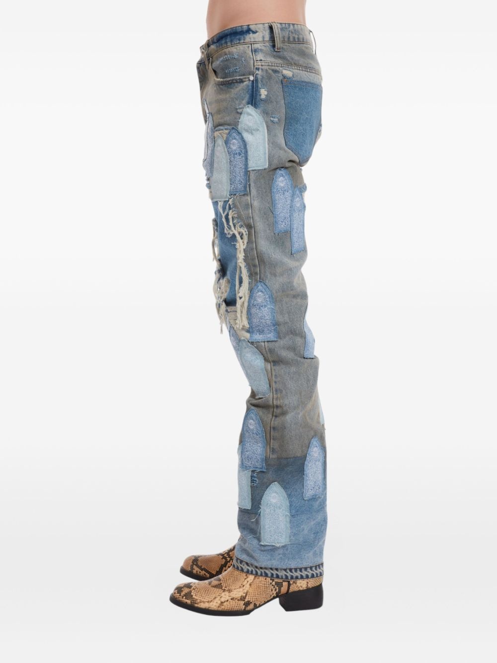 Patched Arch jeans - 4