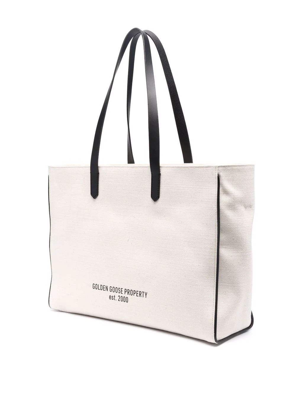 slogan print canvas tote - 4