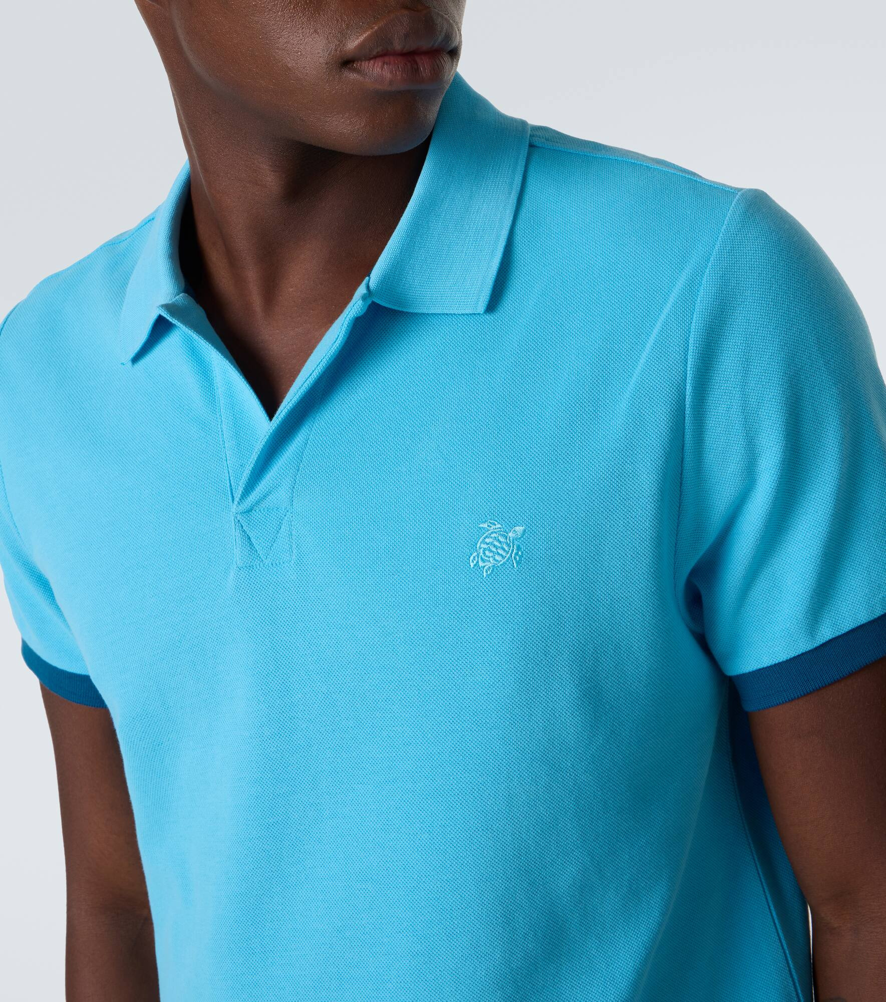 Palatin cotton piqué polo shirt - 5