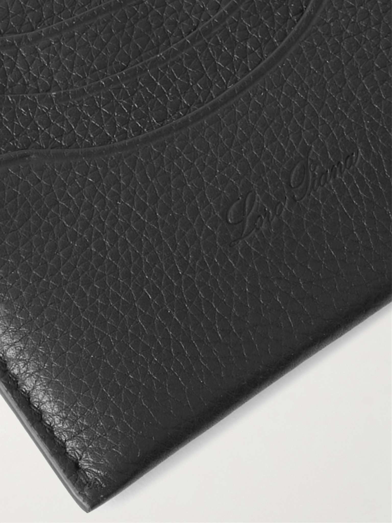 Logo-Debossed Full-Grain Leather Cardholder - 7