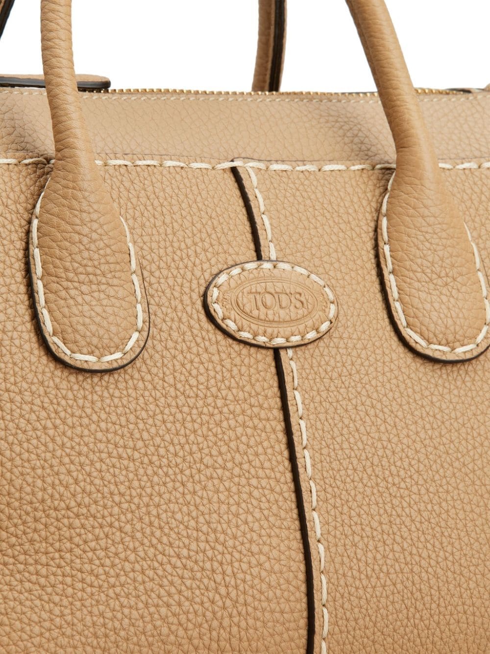 small Di leather tote bag - 5