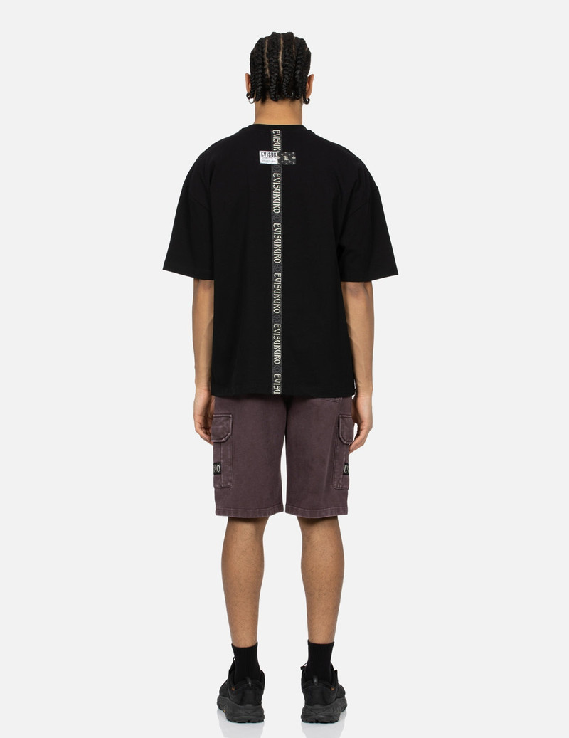 Gold Foil Calligraphy Logo Print Oversized T-shirt 6