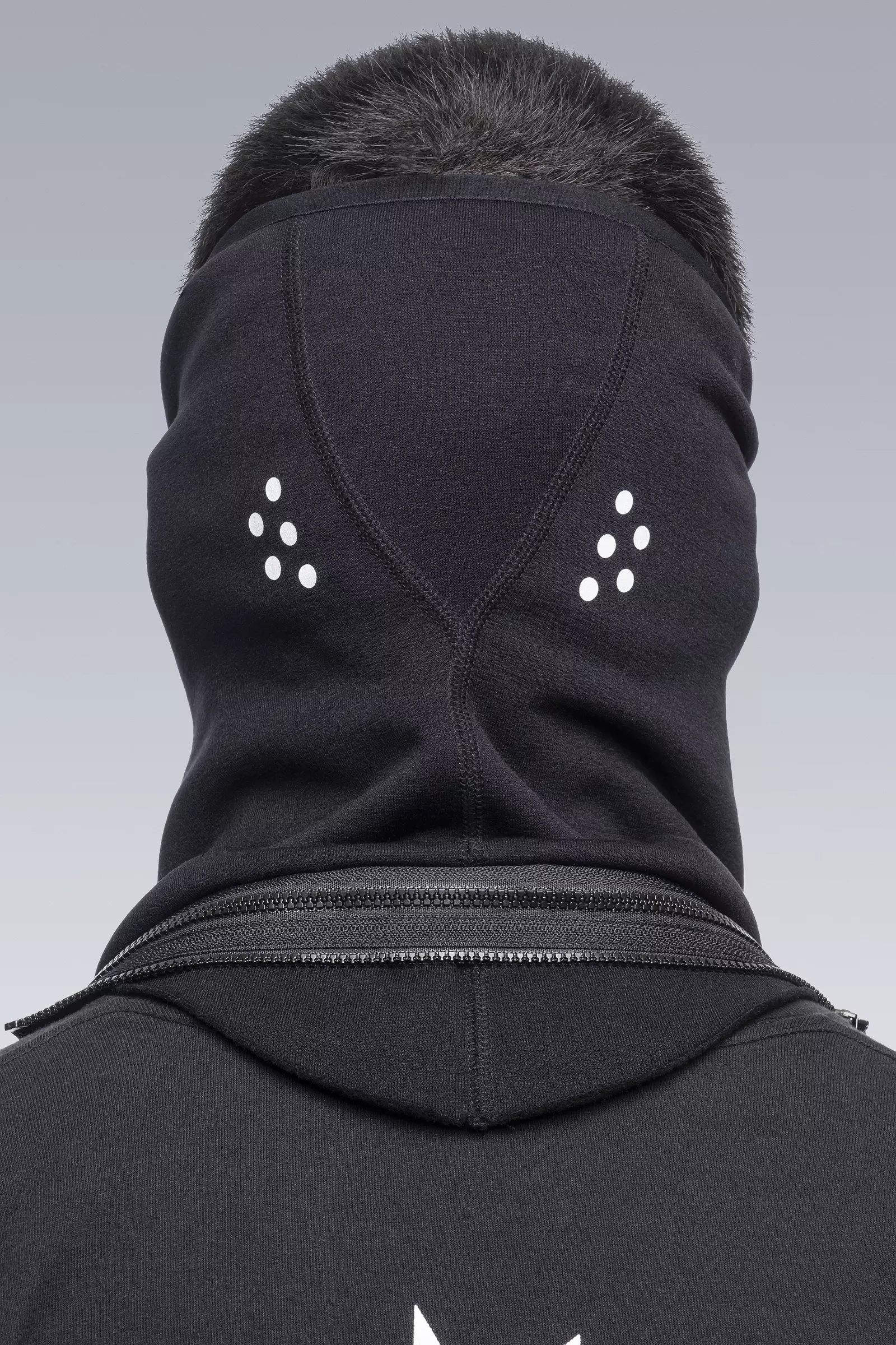 NG4-PS Modular Zippered Powerstretch® Neck Gaiter Black - 3