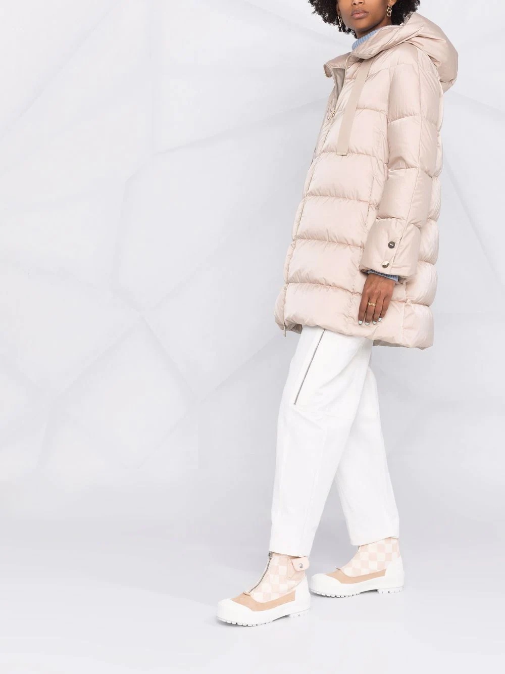 hooded padded coat - 6