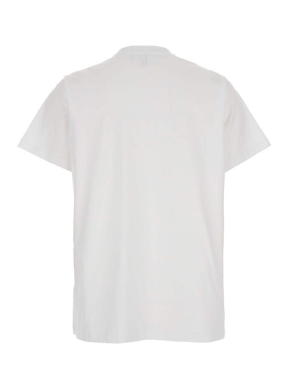 Ganni Women White Crewneck T-Shirt With Maxi Logo On The Front In Cotton Woman - 2