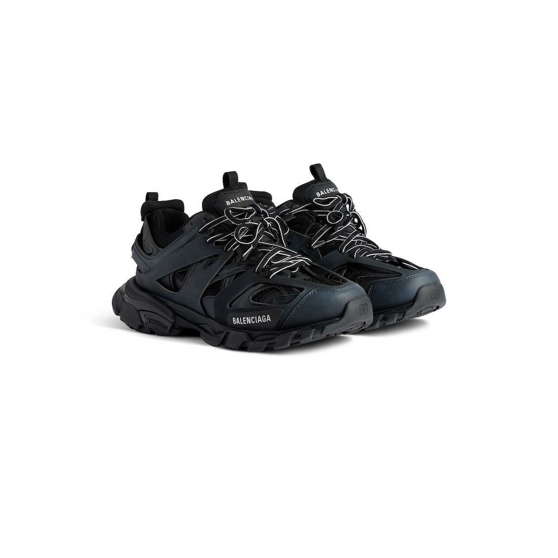 Men's Track Sneaker in Black - 2