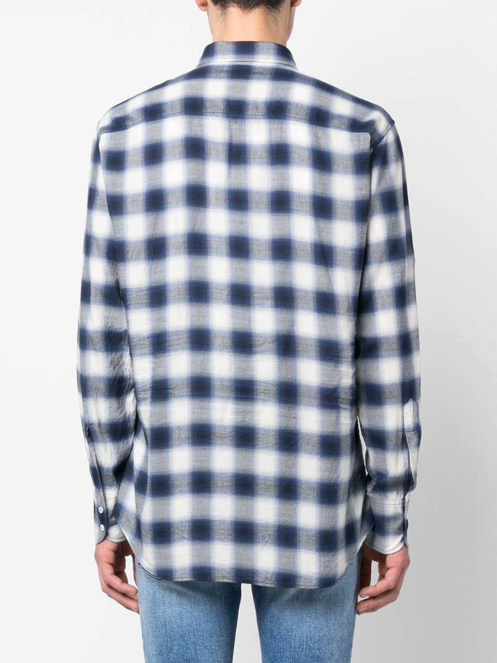 checked long-sleeve shirt - 4