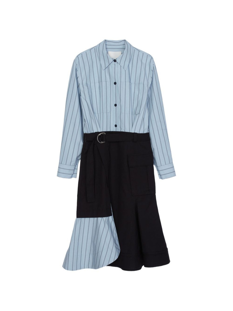 striped belted dress 1