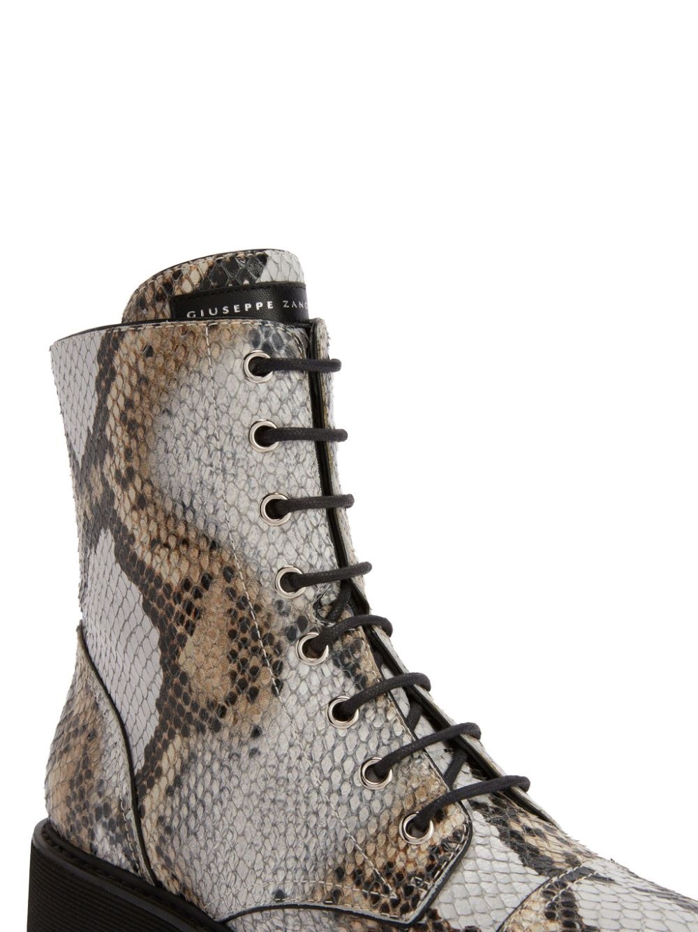 Thora snakeskin-effect ankle boots - 4