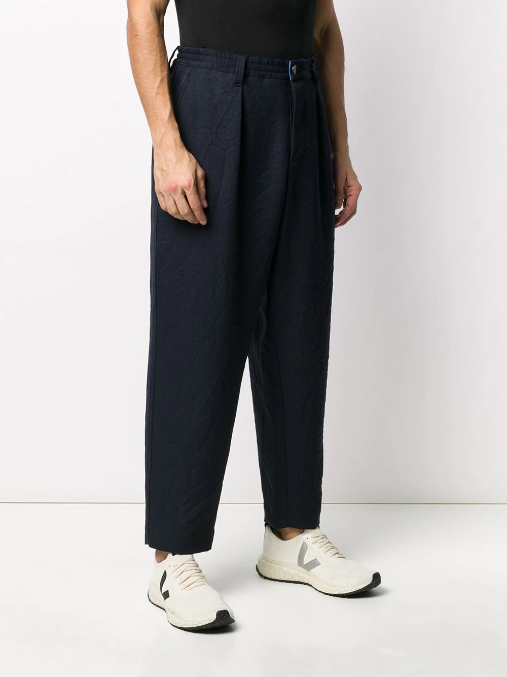 cropped loose trousers - 3