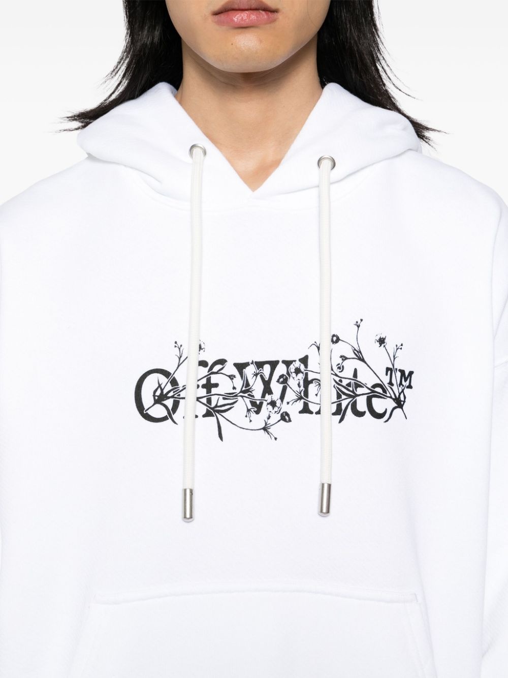 Off-White Bookish flower skate hoodie | REVERSIBLE