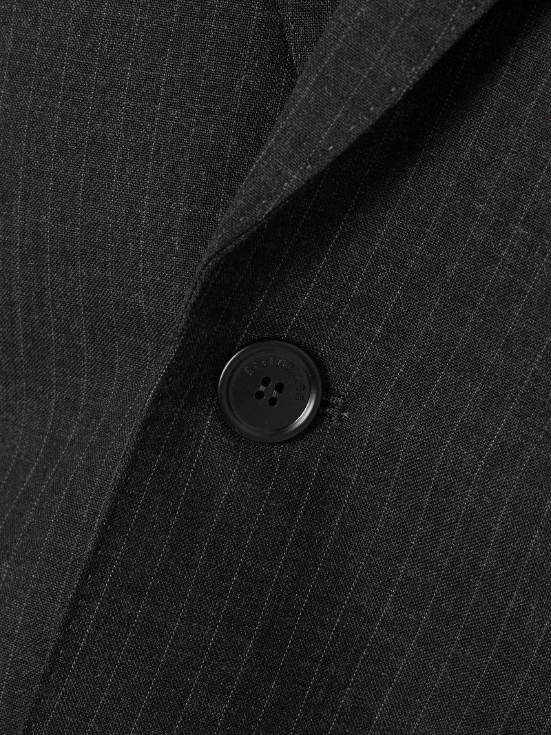 Oversized Pinstriped Wool Blazer 5