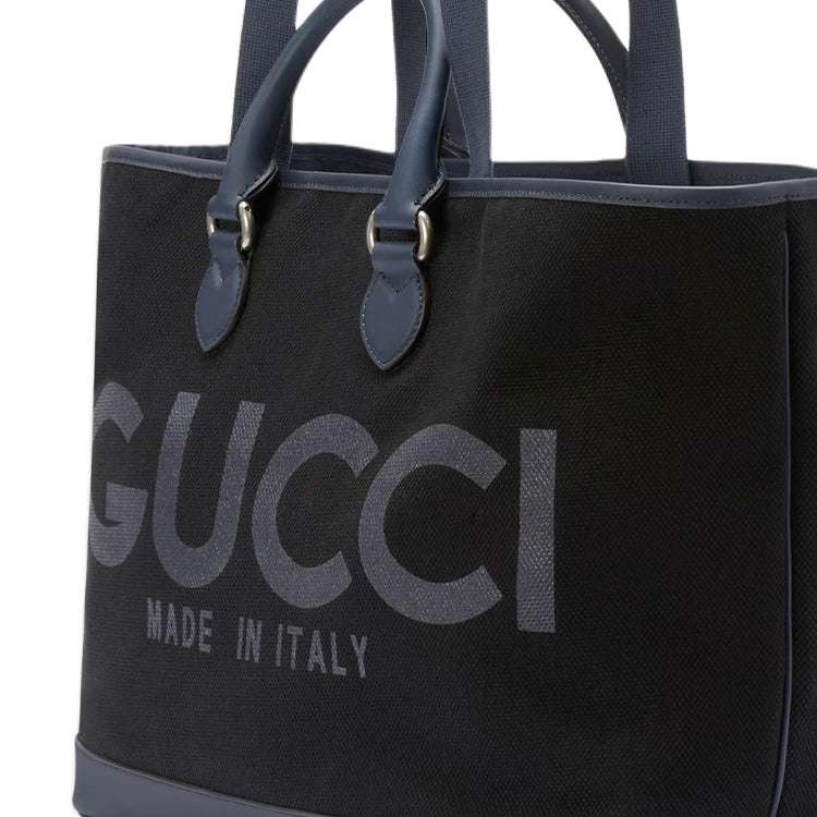 Gucci Large Tote Bag With Gucci Print 'Black' 774183-FACSY-8643 - 8