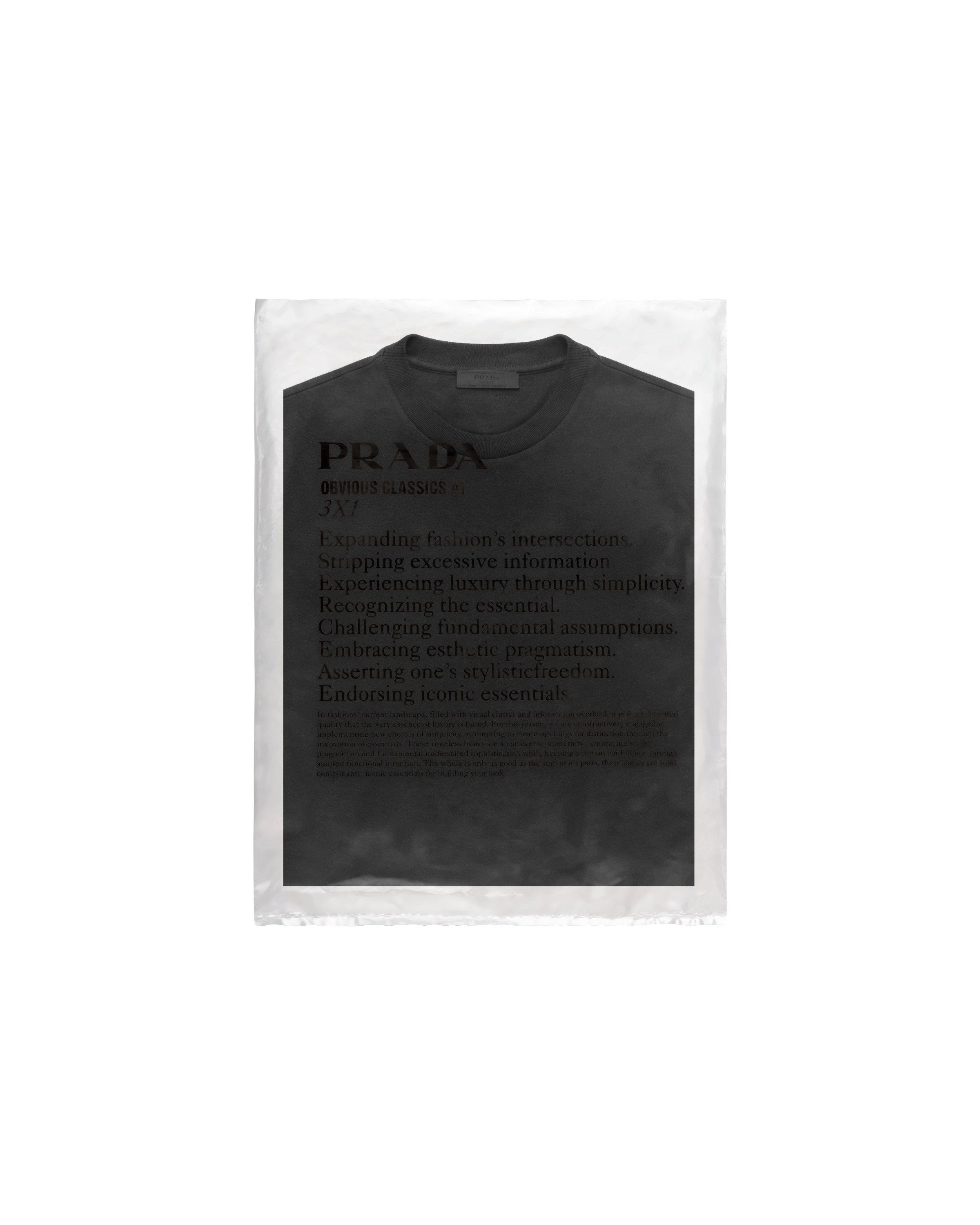 Prada Three Pack Cotton Jersey T-Shirts | REVERSIBLE