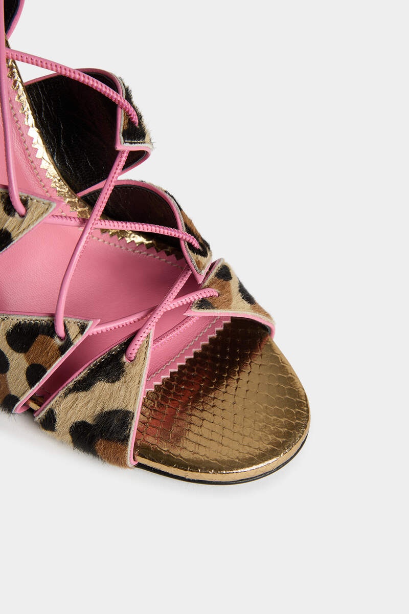 LEOPARD PRINT SANDALS - 4