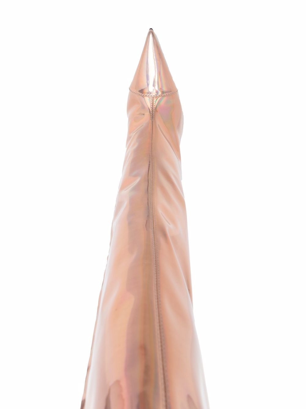 iridescent-effect knee-length boots - 4