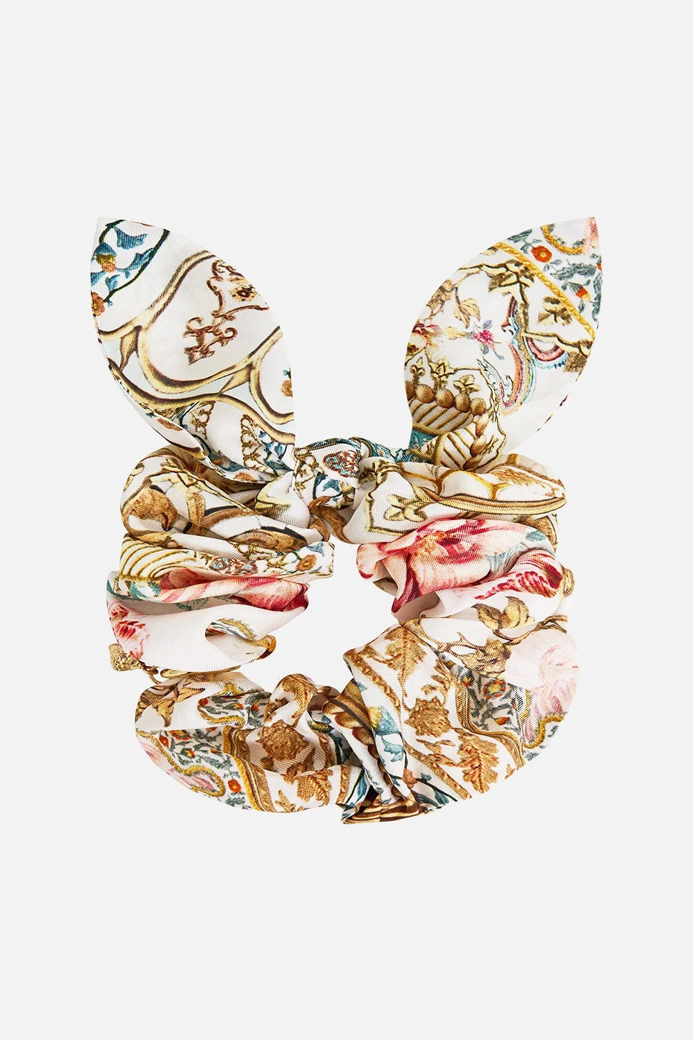 SCRUNCHIE WITH TIE AND CHARM - 1