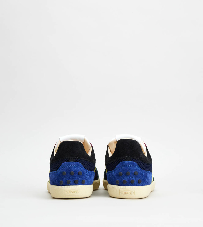 Tod's TOD'S TABS SNEAKERS IN SUEDE AND TECHNICAL FABRIC - GREEN, BLUE, BURGUNDY outlook