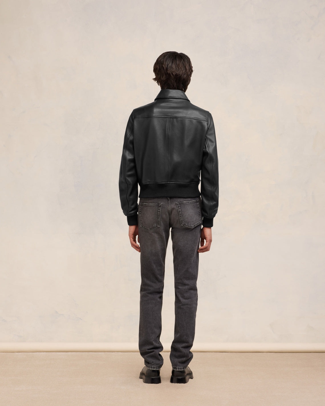 ZIPPED LEATHER JACKET - 5