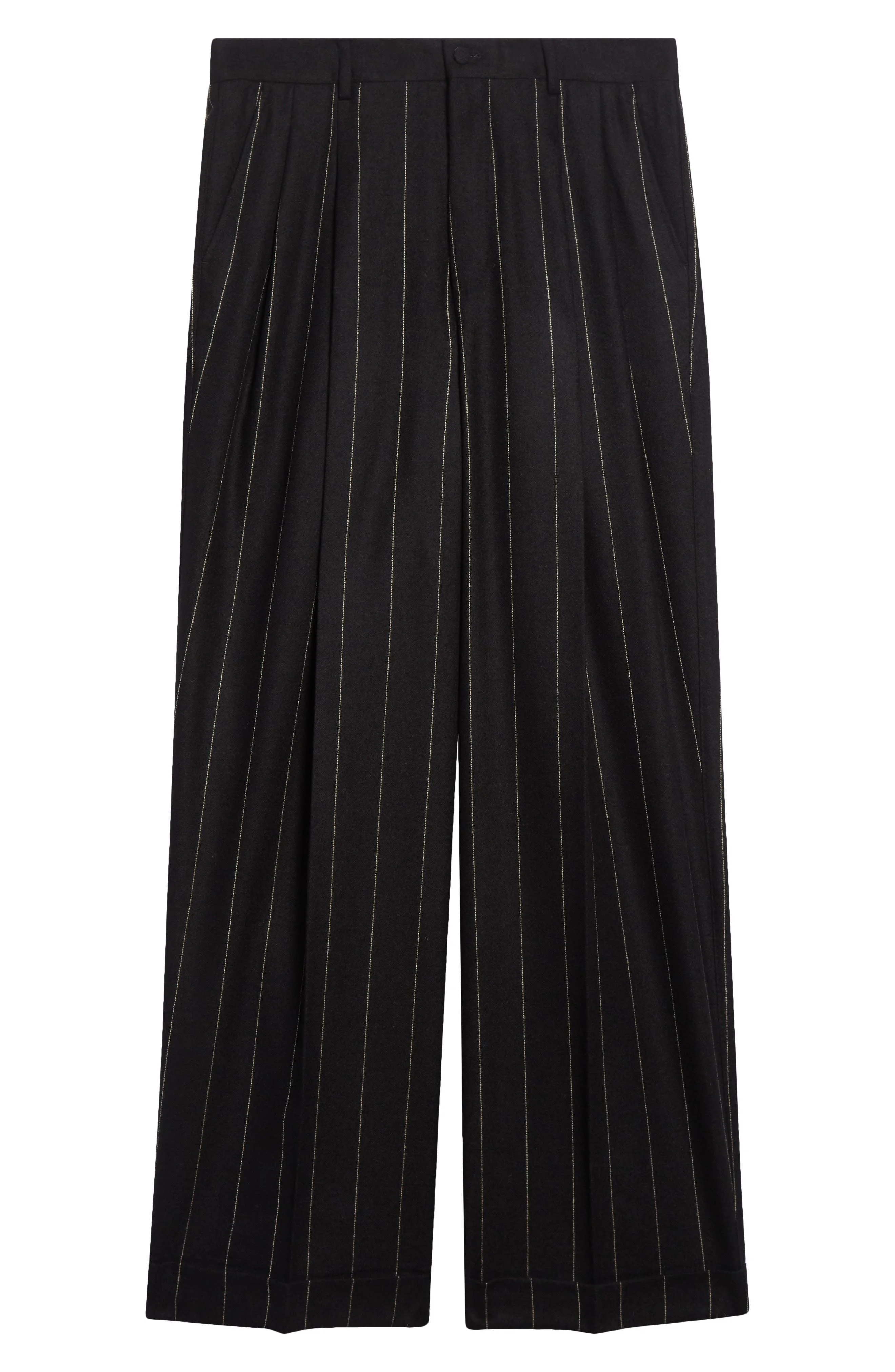 Dolce&Gabbana Pinstripe Alpaca Blend Pants in S8051 Rigato at Nordstrom - 1