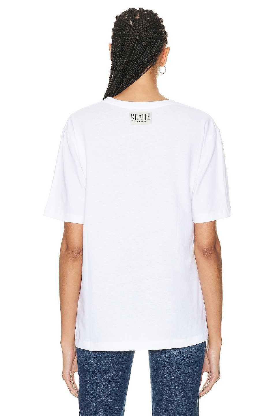 Mae Short Sleeve Tee In White - 3