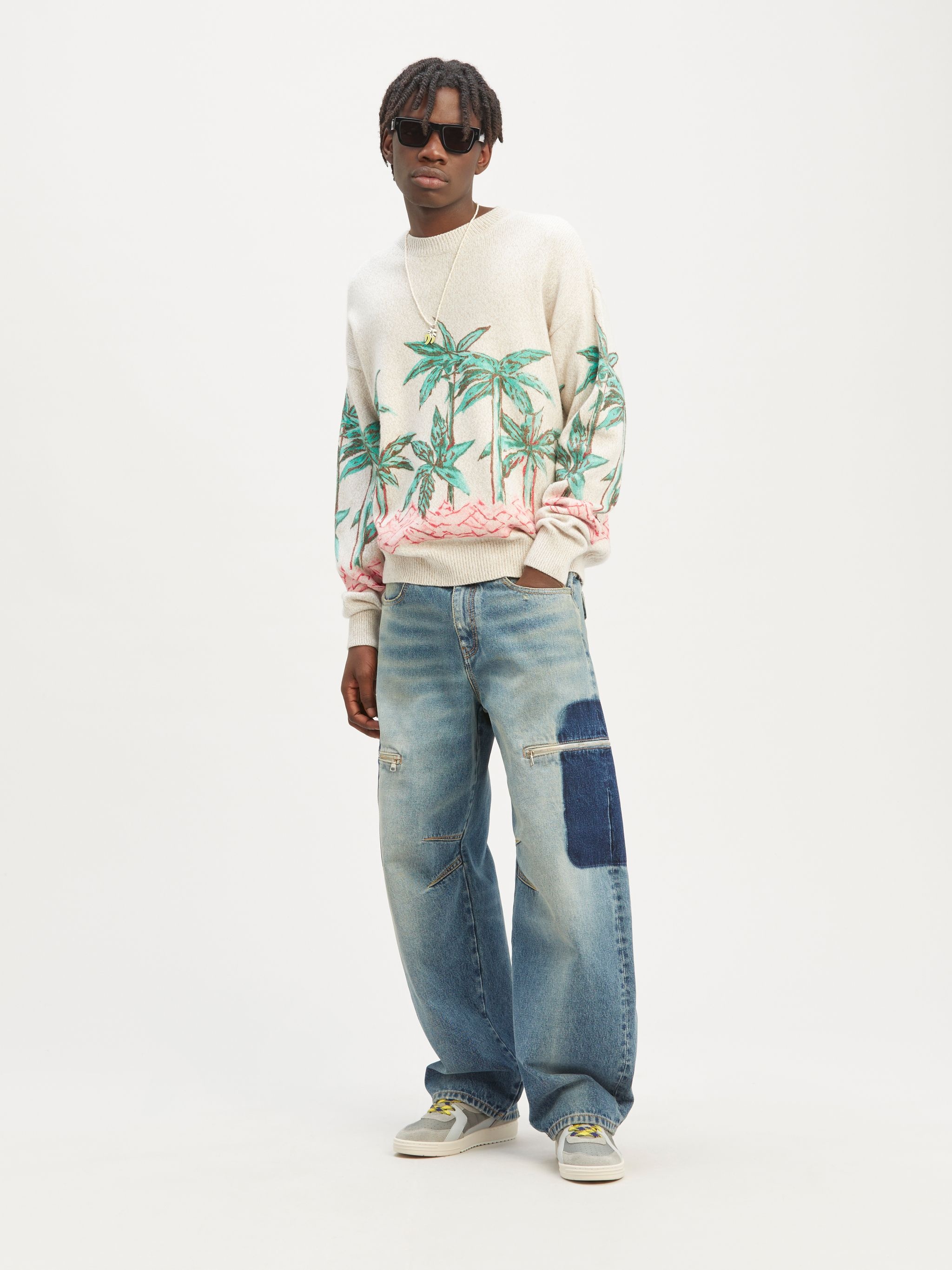 Palms Row Printed Sweater - 2