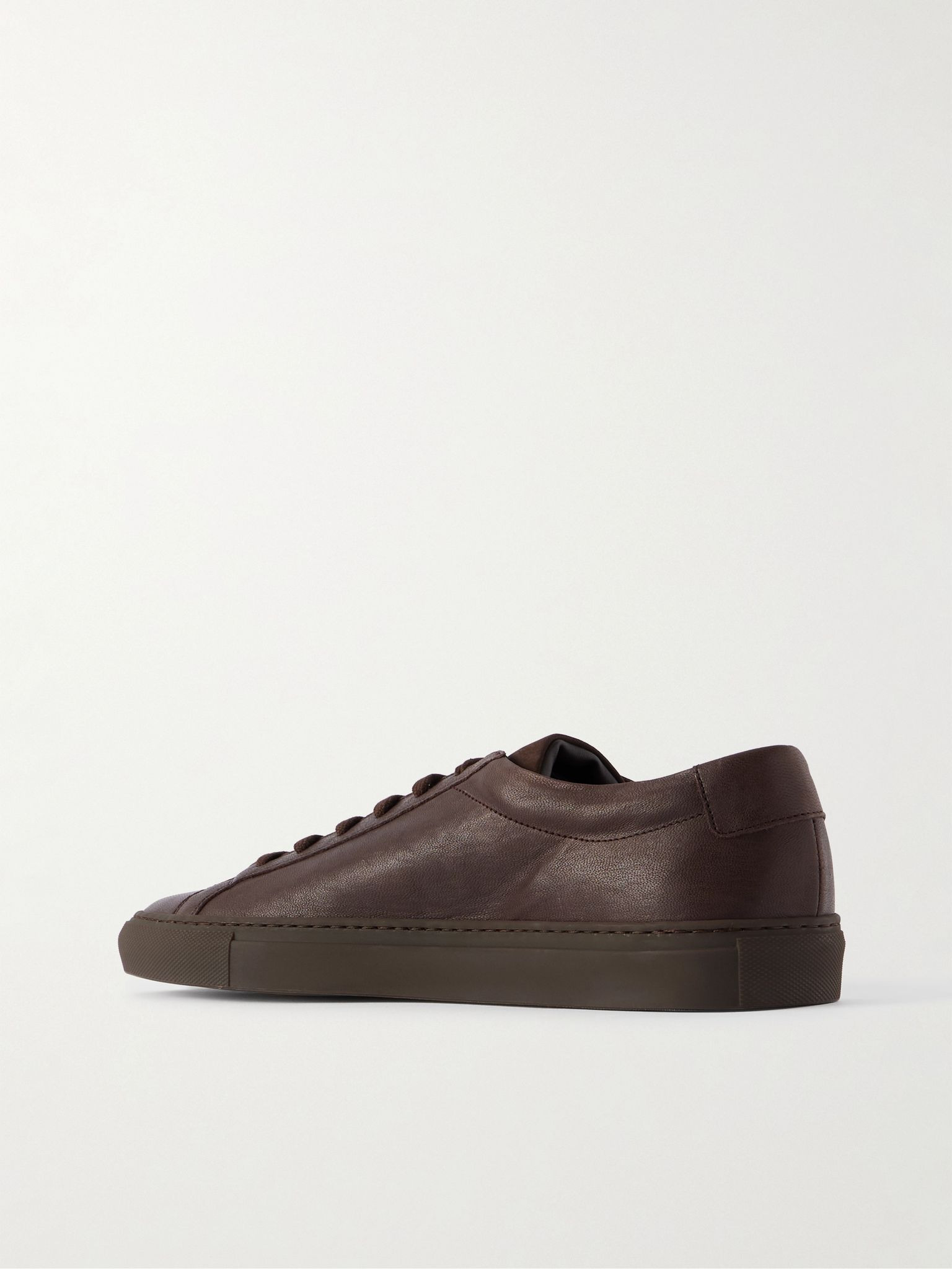 Achilles Premium Leather Sneakers Brown - 4