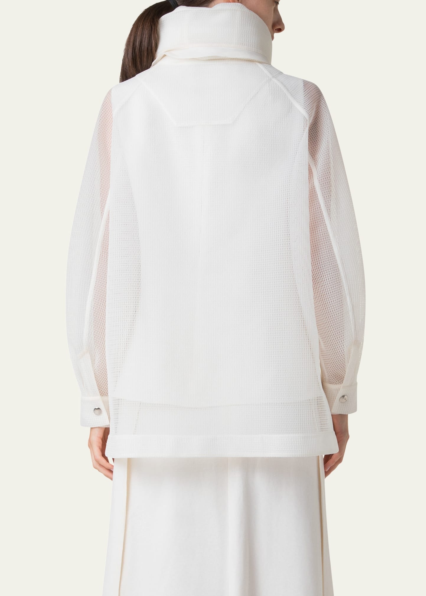 Palina Double Layer Techno Grid Parka - 3