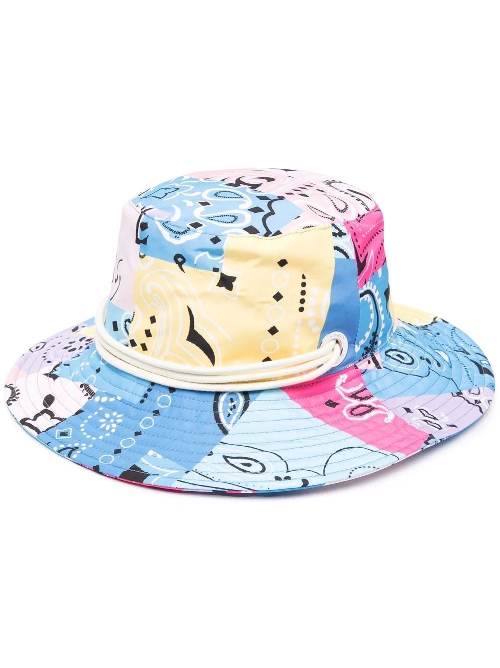 bandana-print sun hat - 1