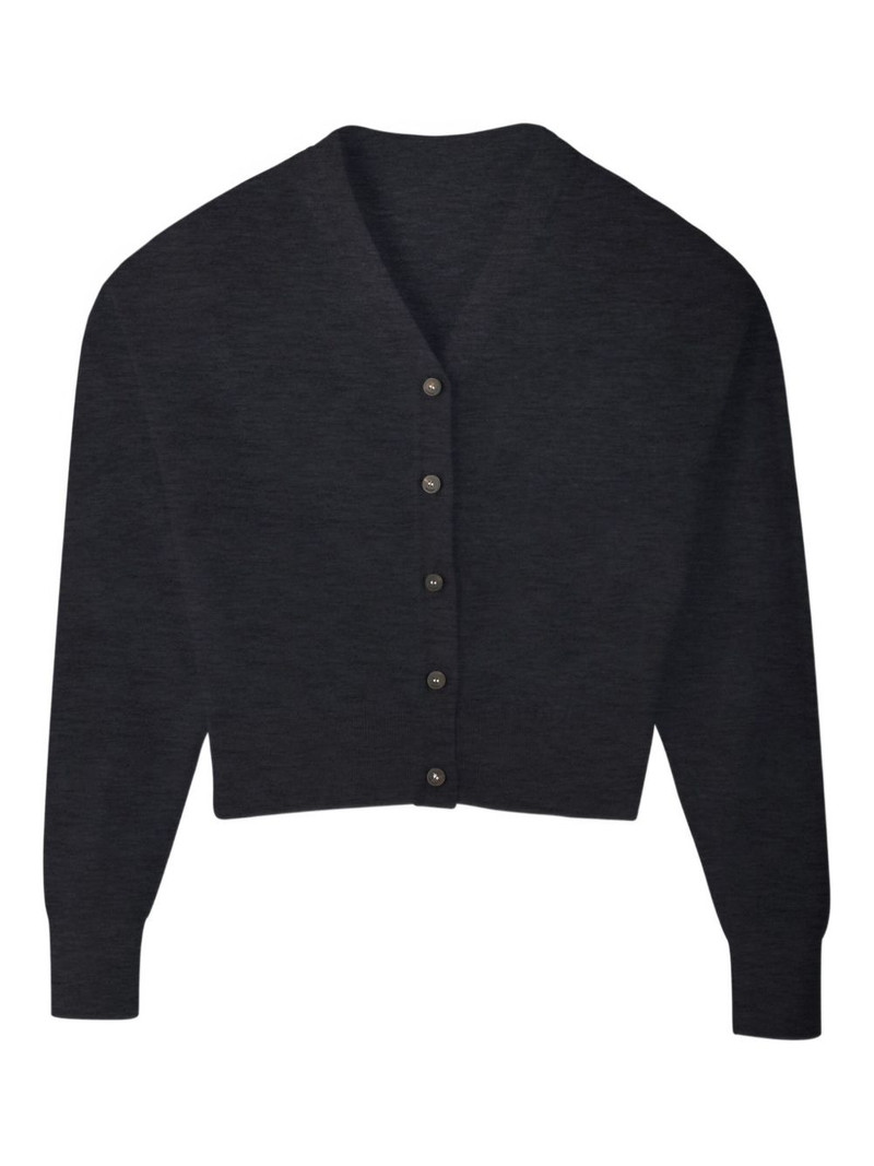 V-neck wool cardigan 1