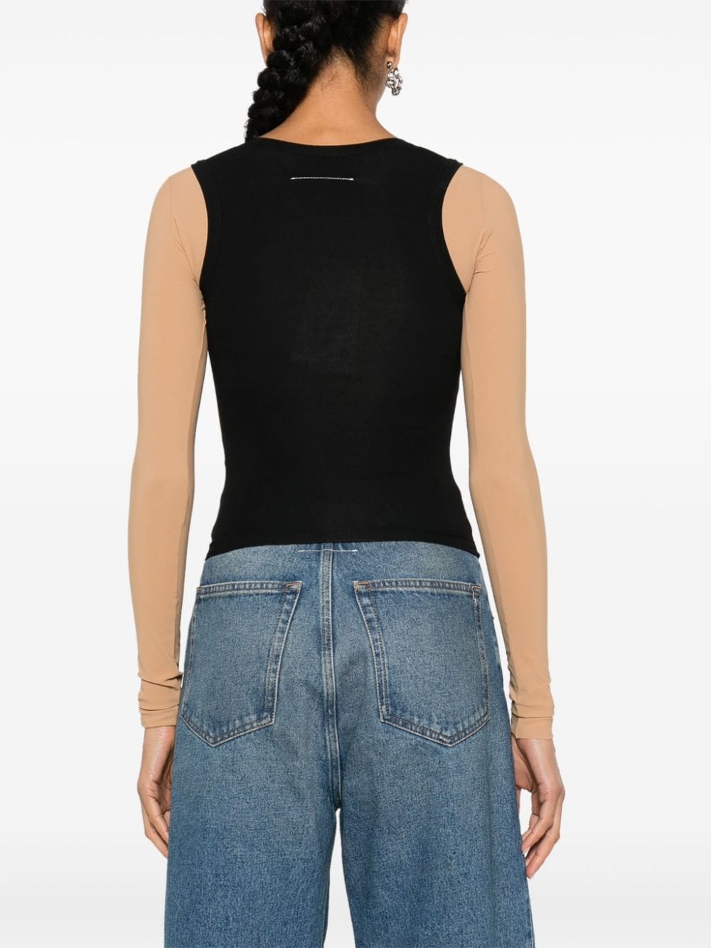 numbers-motif layered top - 4