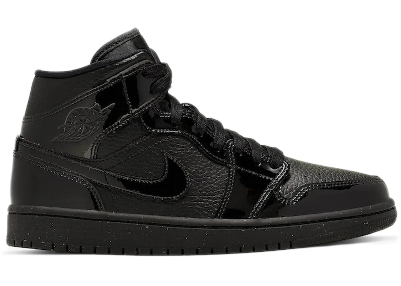 Jordan 1 Mid Patent Triple Black (W) - 1
