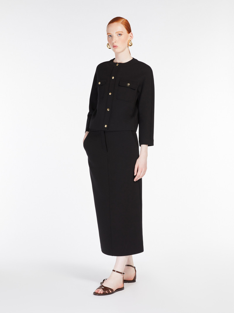 'S Max Mara GRADARA Boxy-fit scuba jersey jacket outlook