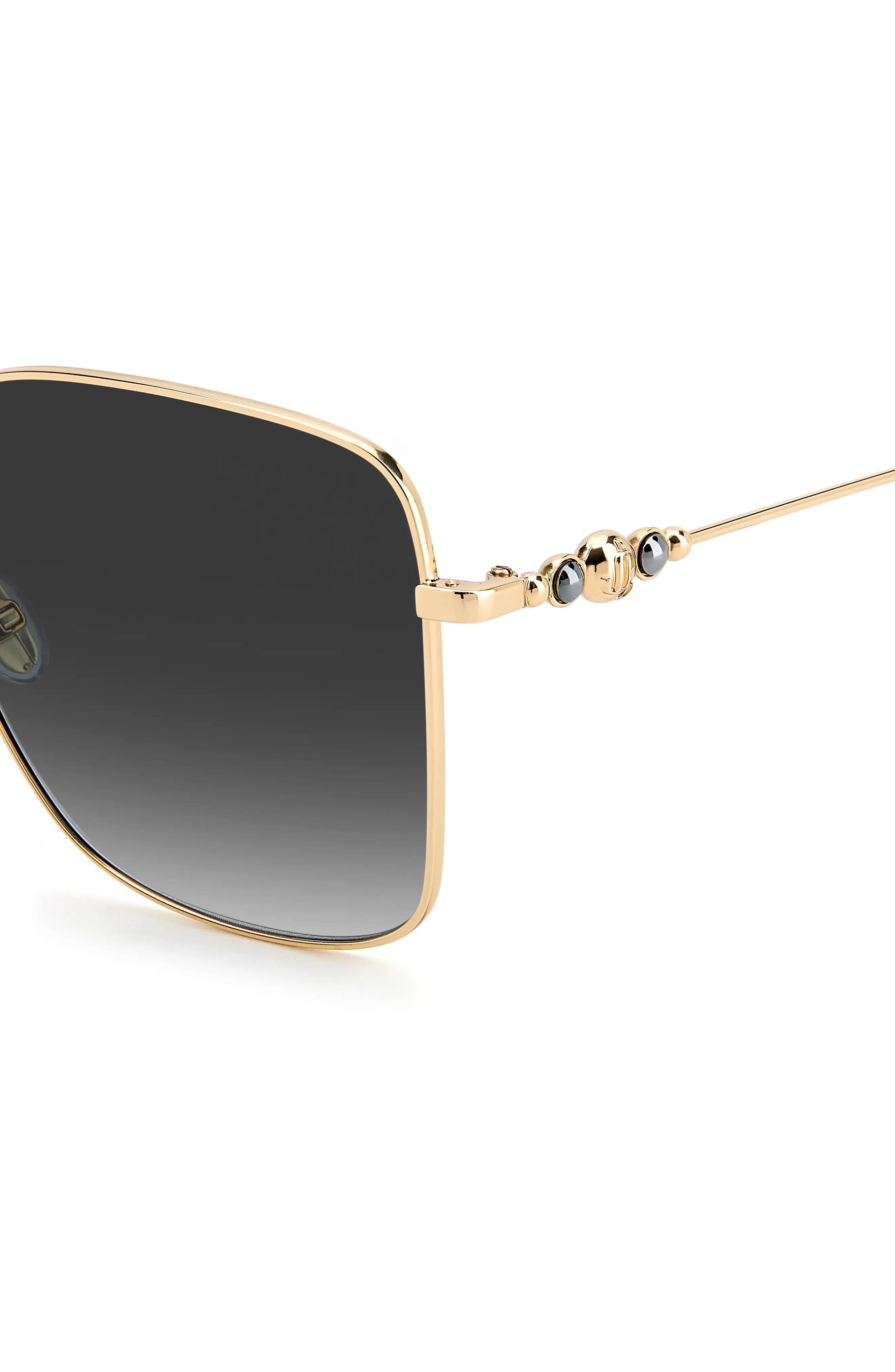 JIMMY CHOO Hesters 59mm Gradient Square Sunglasses in Black 