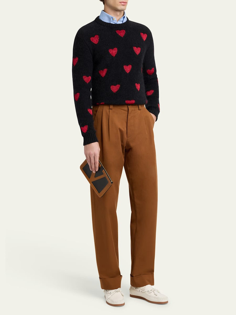 Valentino Men's Viva Superstar Leather Zip Pouch outlook