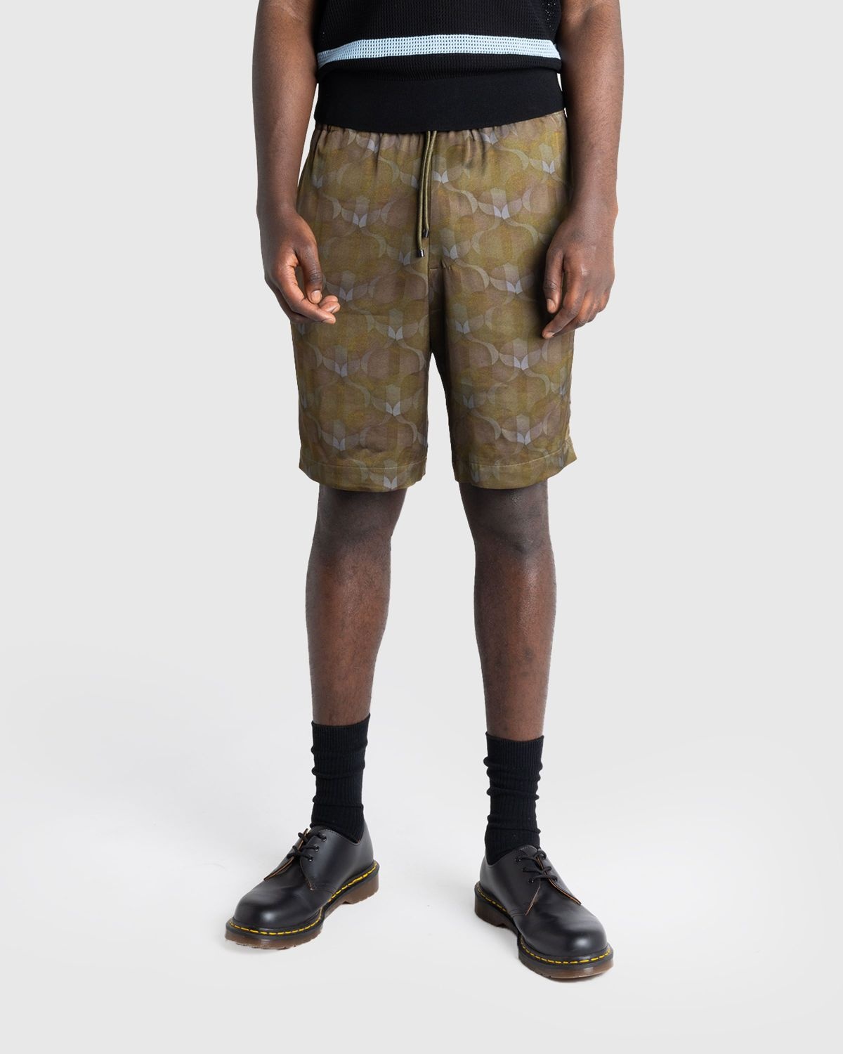 Dries van Noten – Piperi Shorts Khaki/Ombre - 2