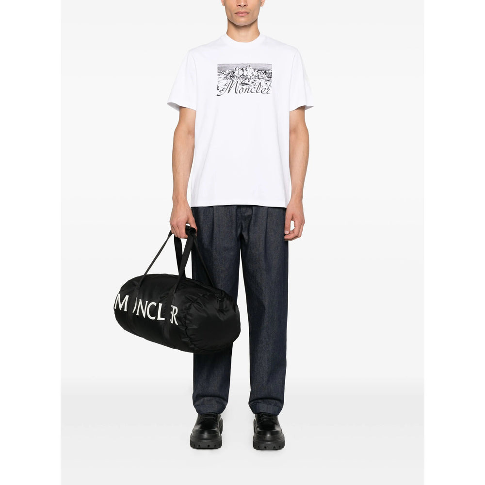 Moncler White T-Shirts & Vests - T-Shirts Men - 4