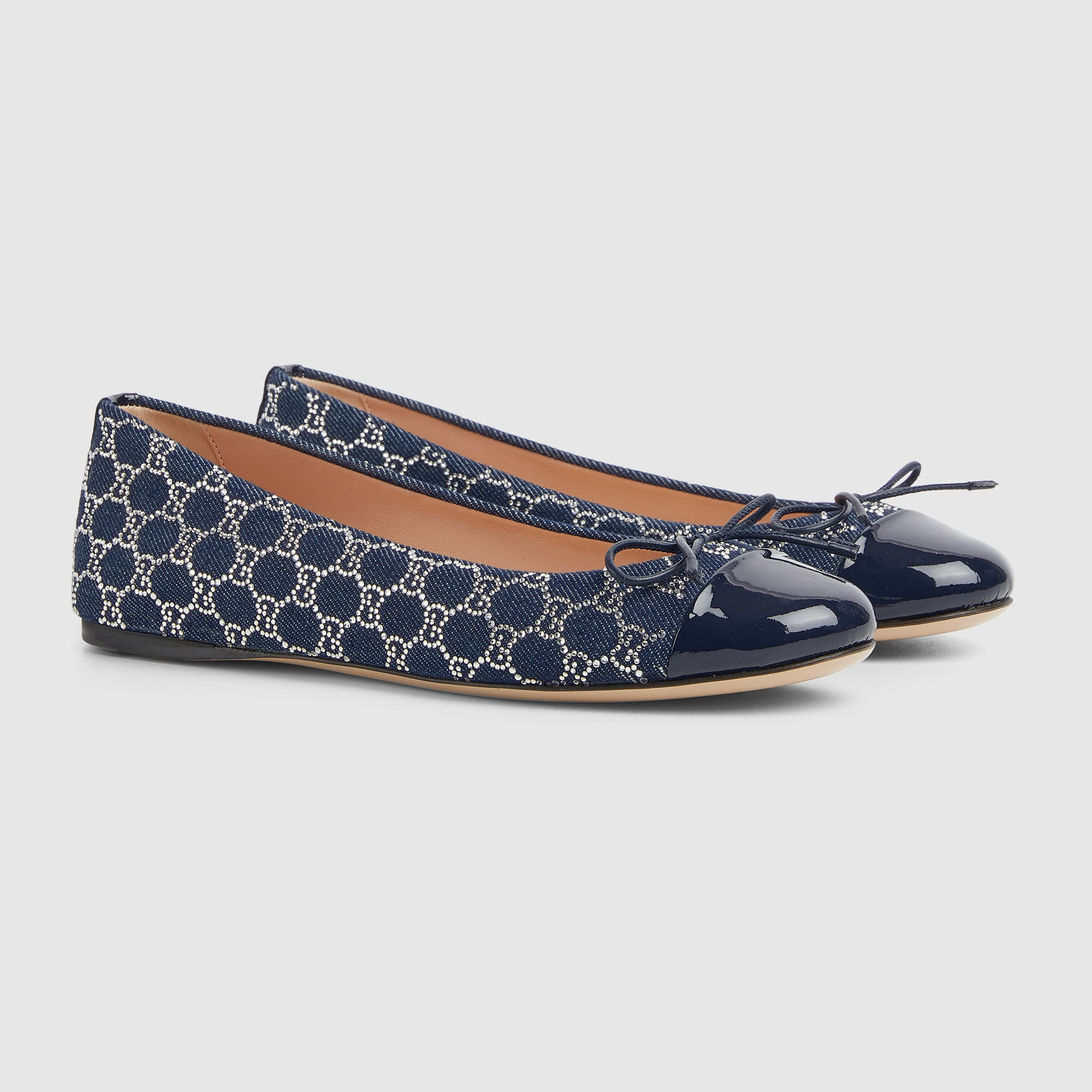 Women's GG crystal ballet flat - 2