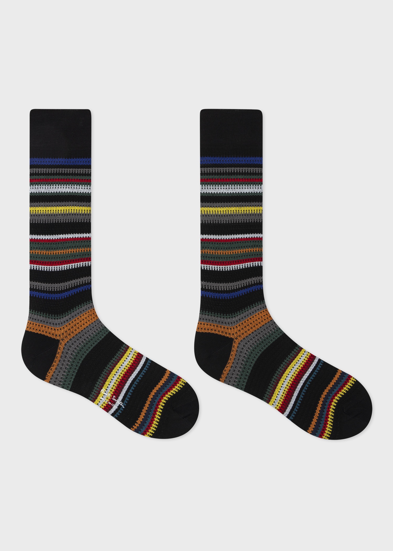 Black and Blue Stripe Socks Two Pack - 2