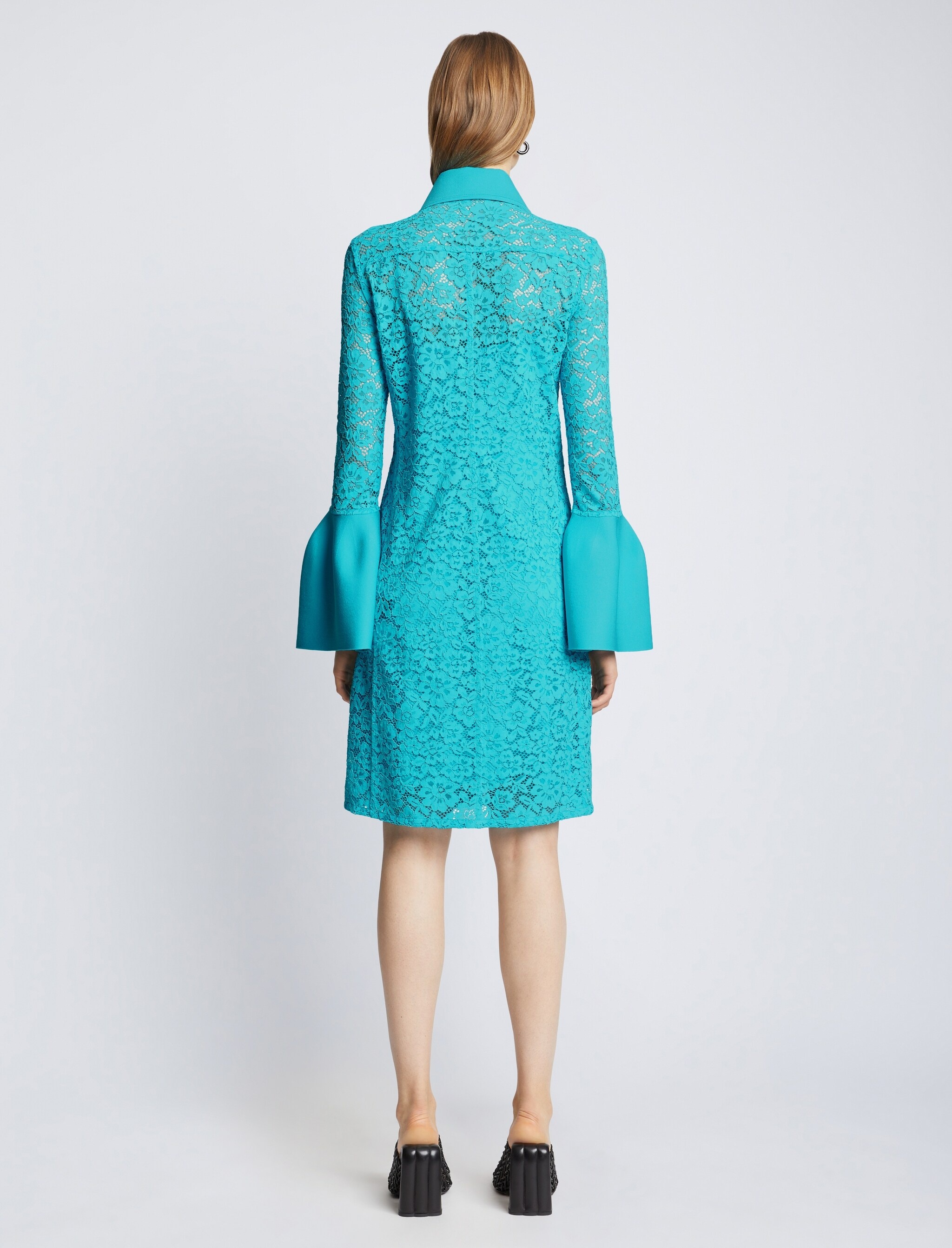 Stretch Lace Shirt Dress - 4